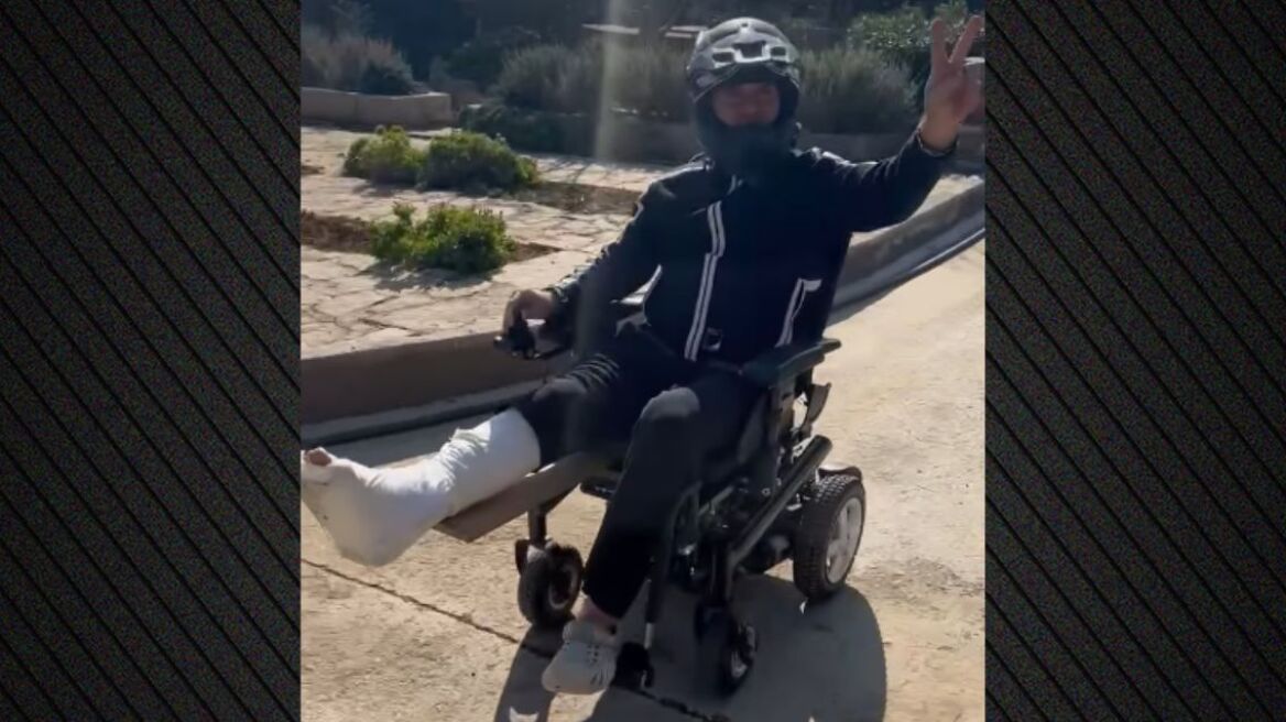 Στέλιος Ρόκκος: Το χιουμοριστικό βίντεό του μετά το ατύχημά του