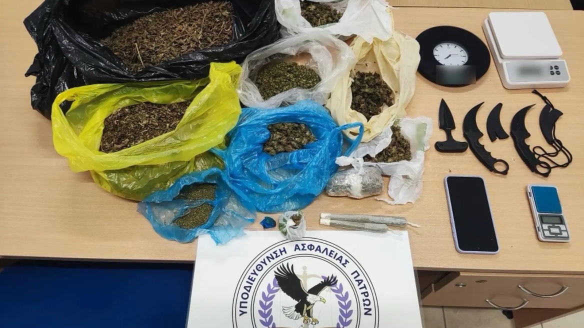 Έπιασαν ζευγάρι με 1,3 κιλά κάνναβη στην Πάτρα, θα έβγαζαν έως και 40.000 ευρώ αν την πουλούσαν