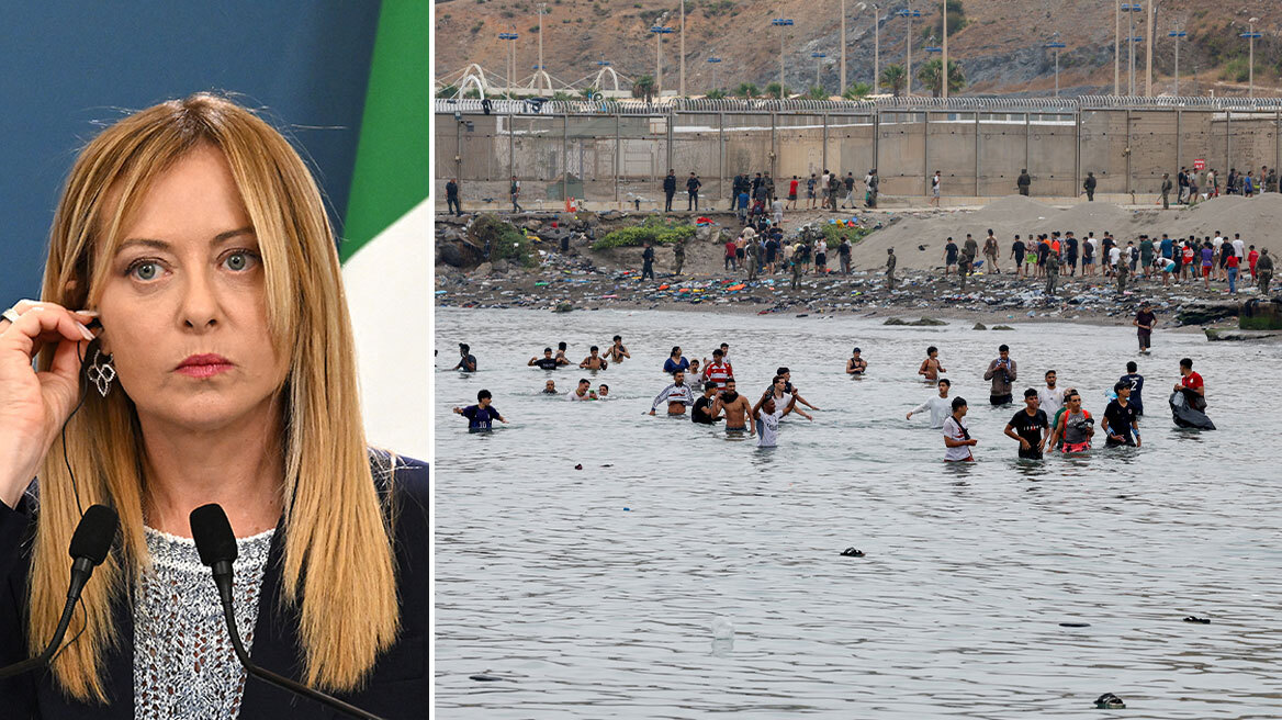 Το 'πε και το 'κανε η Μελόνι: Η Ιταλία αναστέλλει τη Συνθήκη Σένγκεν με την Ισπανία λόγω της Θέουτα