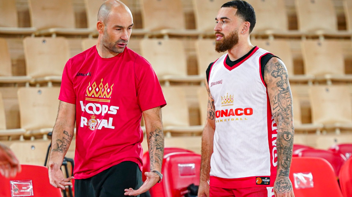 Βασίλης Σπανούλης: Η πρώτη προπόνηση του στη Μονακό - «Ήρθα για να πάρουμε τίτλους» - Βίντεο, φωτογραφίες