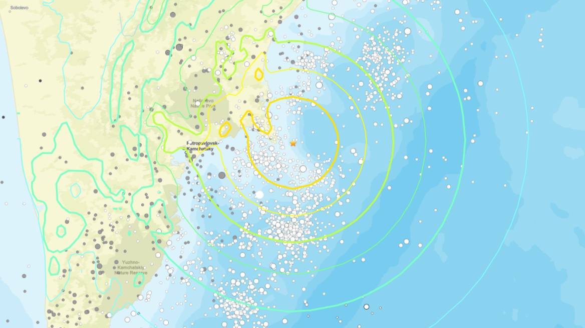 Σεισμός τώρα 7,4 βαθμών στην ανατολική ακτή της Καμτσάτκα - Ήρθη η προειδοποίηση για τσουνάμι