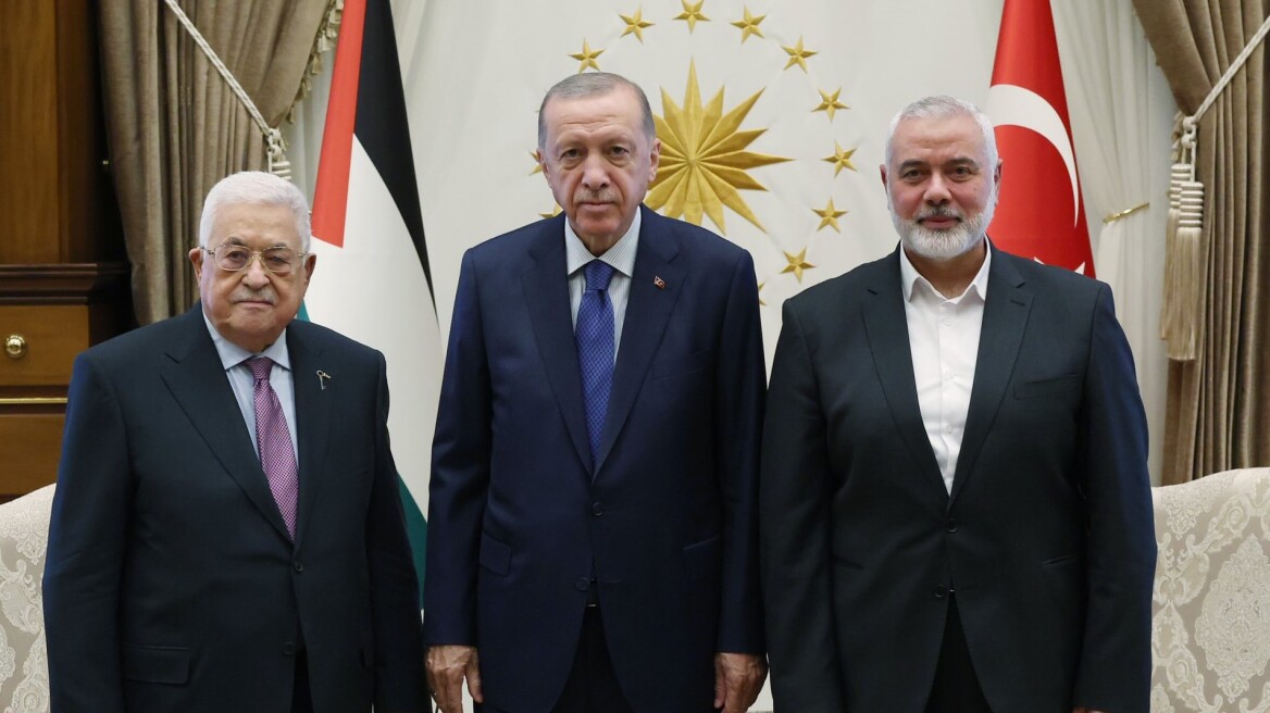 Συνάντηση της Παλαιστινιακής Αρχής και Χαμάς υπό το βλέμμα του Ερντογάν