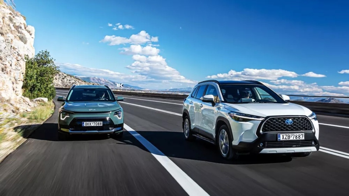 Η μεγάλη ασιατική σύγκρουση: Kia Niro HEV vs Toyota Corolla Cross Hybrid