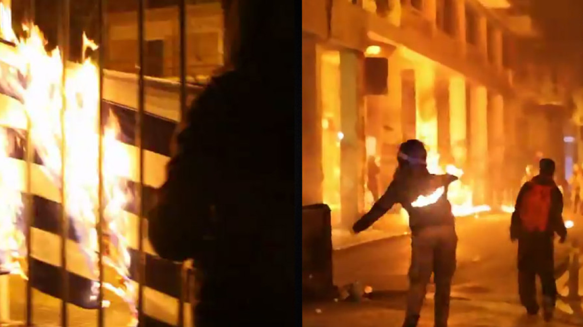 Βίντεο-σοκ από τα επεισόδια στο Πολυτεχνείο