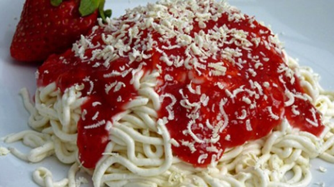 Παγωτό σπαγγέτι έχεις δοκιμάσει;