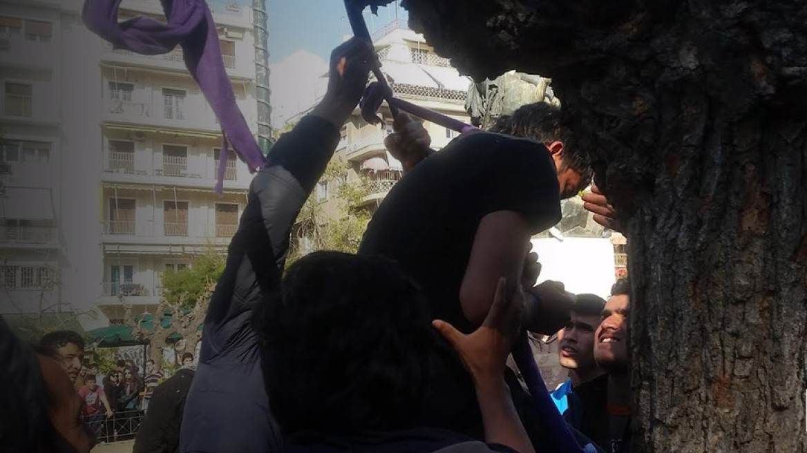 Σοκ: Kαι απόπειρα αυτοκτονίας από δύο μετανάστες στην πλατεία Βικτωρίας