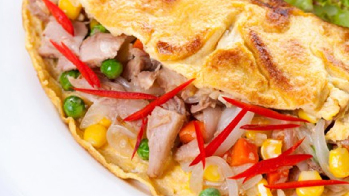 Oμελέτα με τόνο