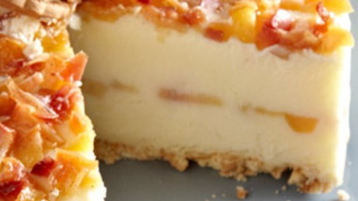 Μαμαδίστικο γλυκό ψυγείου με νεκταρίνια