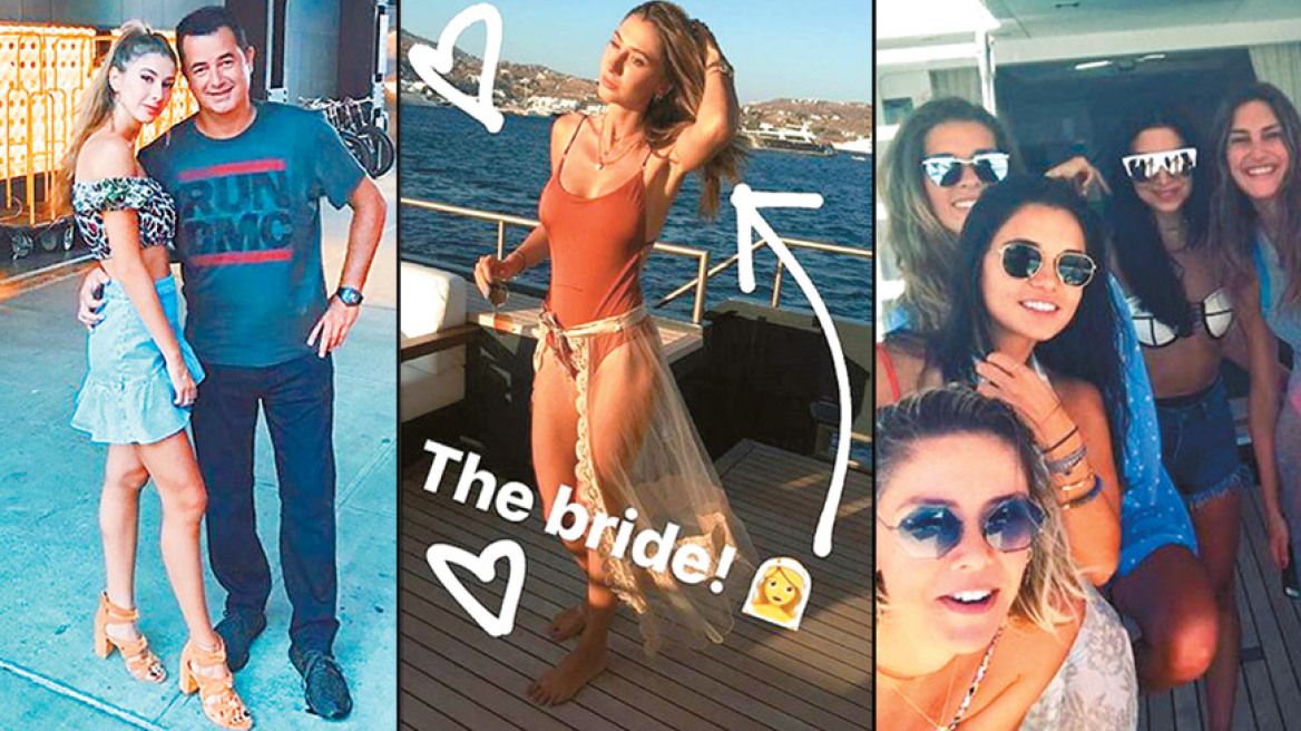 H Σεϊμά  (του Ατζούν) και οι 19 φίλες της στη Μύκονο 