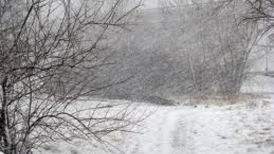 Change of weather with rainfall and snow