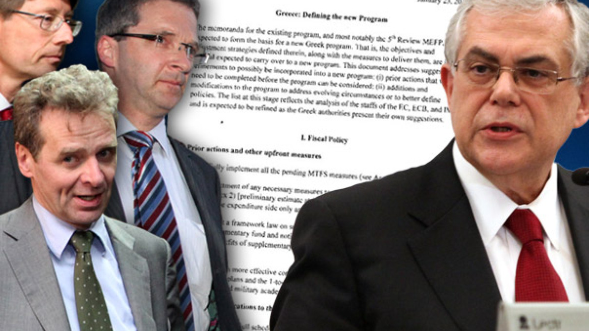 Οι 20 εντολές της τρόικας