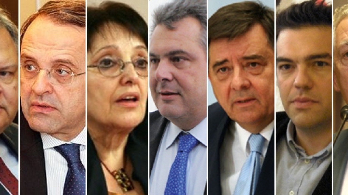 Οι πολιτικοί αρχηγοί λίγο πριν την κάλπη 