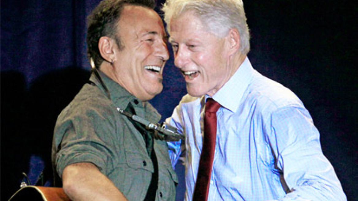 Μπιλ Κλίντον και Μπρους Σπρίνγκστιν στο πλευρό του προέδρου Ομπάμα  