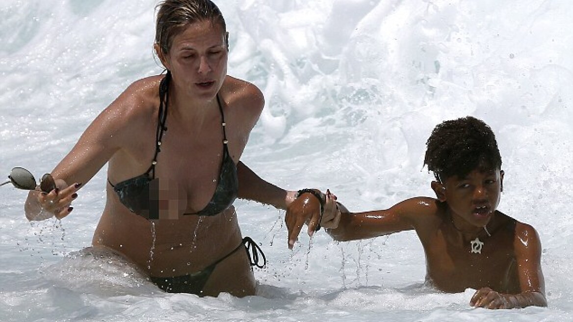Δείτε τη Heidi Klum την ώρα που σώζει το γιο της από πνιγμό!