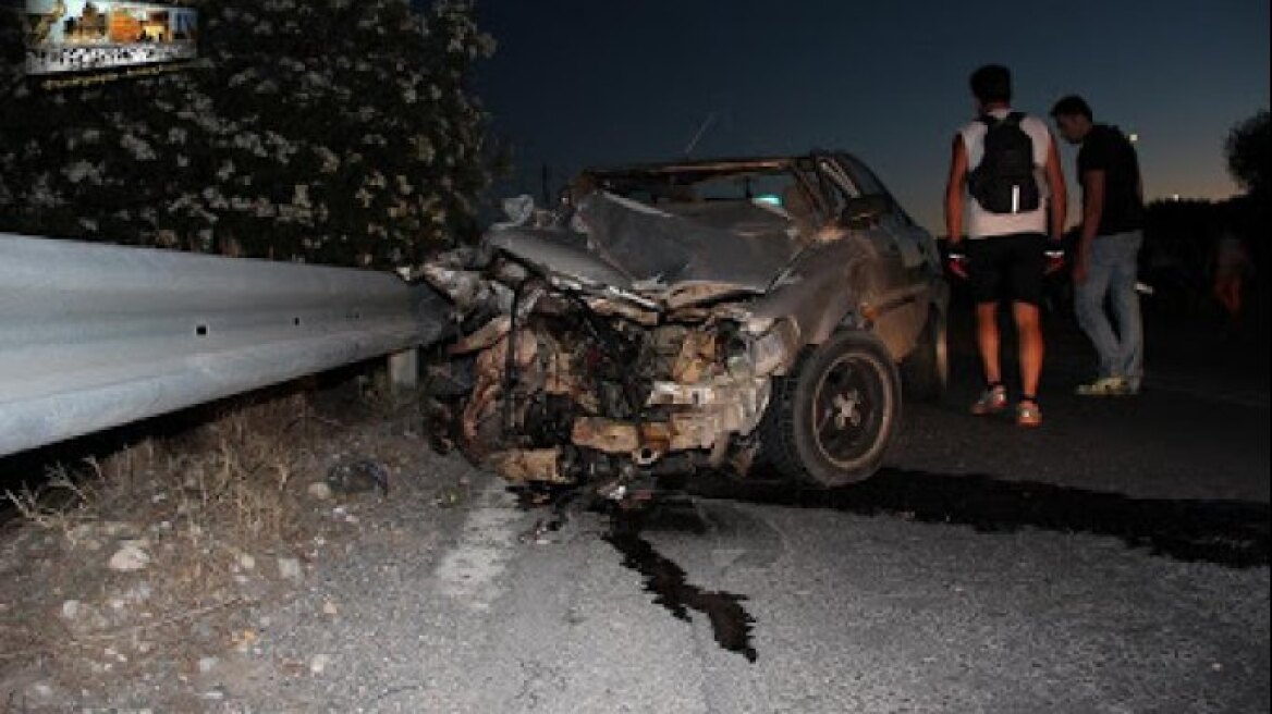 Tροχαίο στο Ηράκλειο με έναν νεκρό και τέσσερις τραυματίες