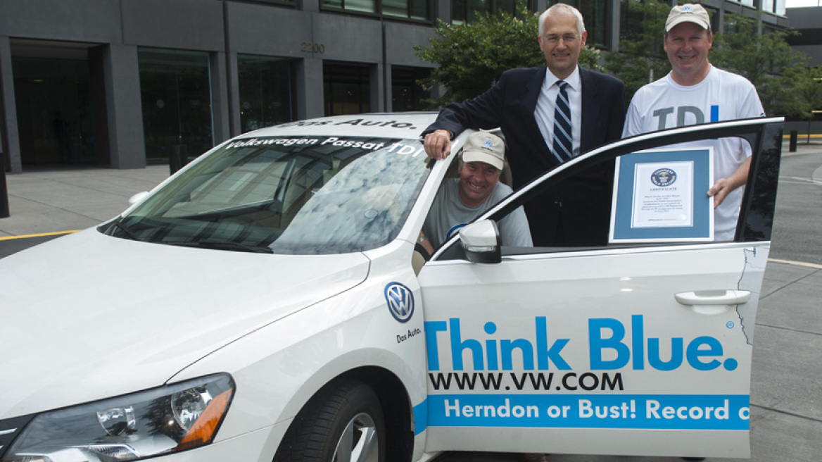 Στο βιβλίο Γκίνες με Passat TDI