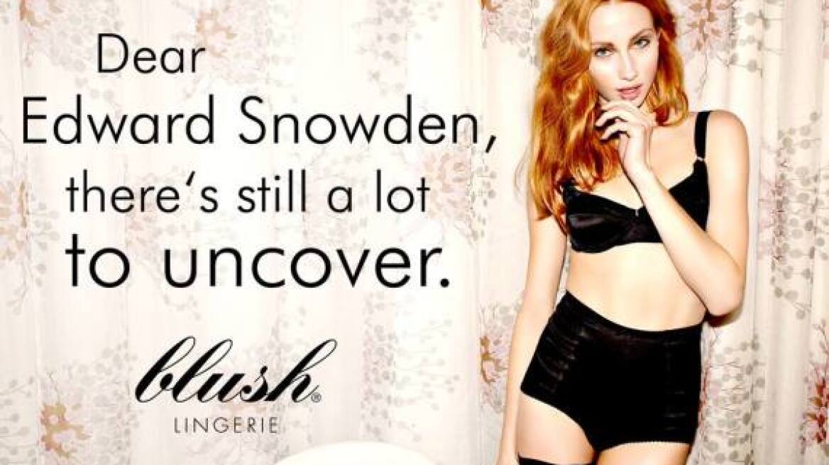 Eταιρία εσωρούχων έβαλε στην καμπάνια της τον... Εdward Snowden