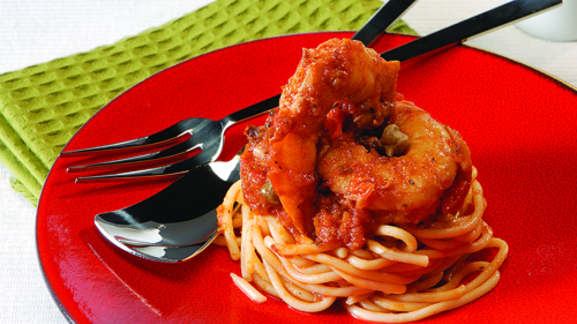 Σπαγγέτι με γαρίδες