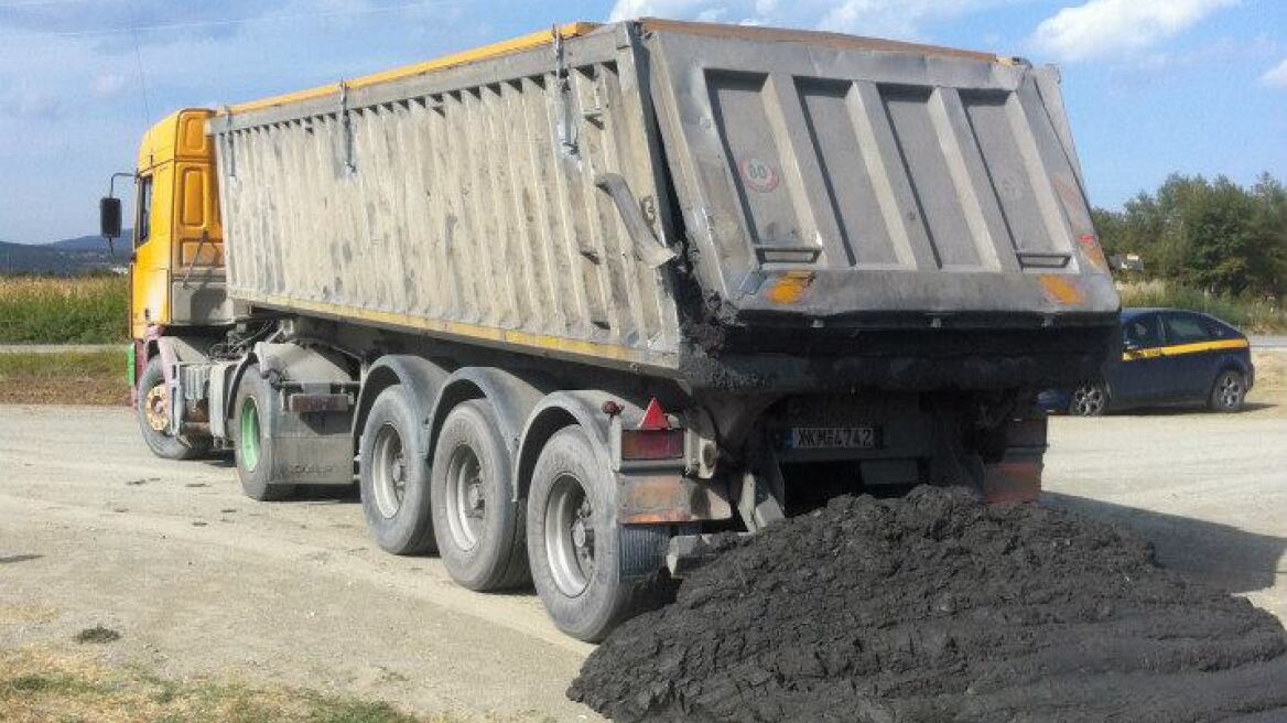 Ατύχημα με φορτηγό της «Ελληνικός Χρυσός» στον δήμο Βόλβης