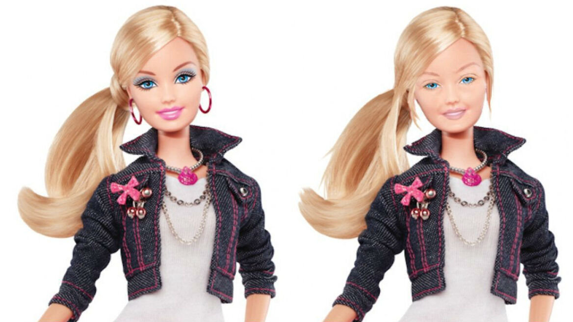 H Barbie χωρίς ίχνος μακιγιάζ!