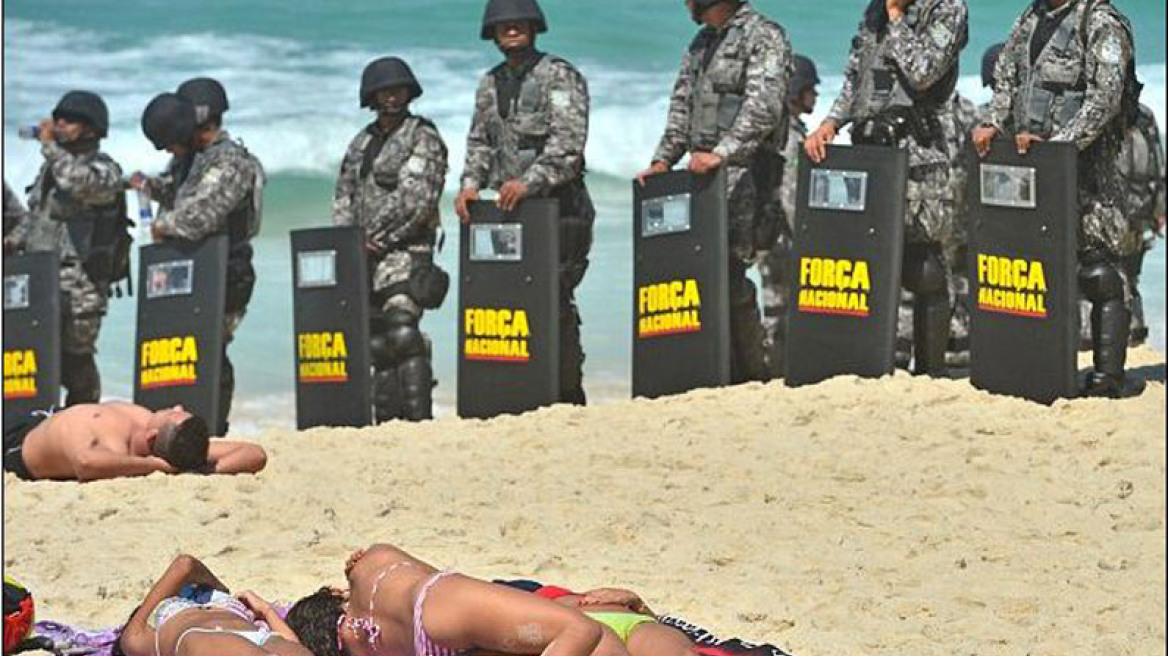 Βραζιλία: Άλλοι διαδηλώνουν κι άλλοι... λιάζονται!