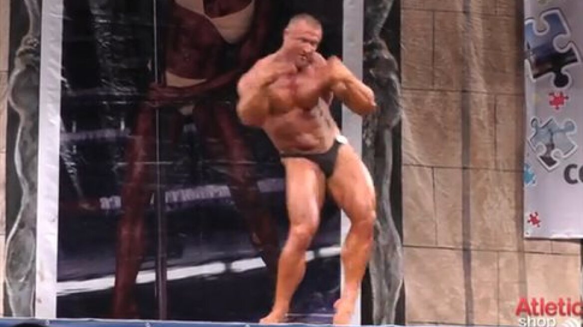 Δείτε τις χορευτικές ικανότητες ενός... bodybuilder 
