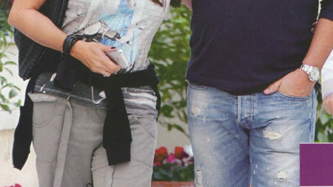 Βόλτα με το σύντροφό της βγήκε η Πόπη Τσαπανίδου