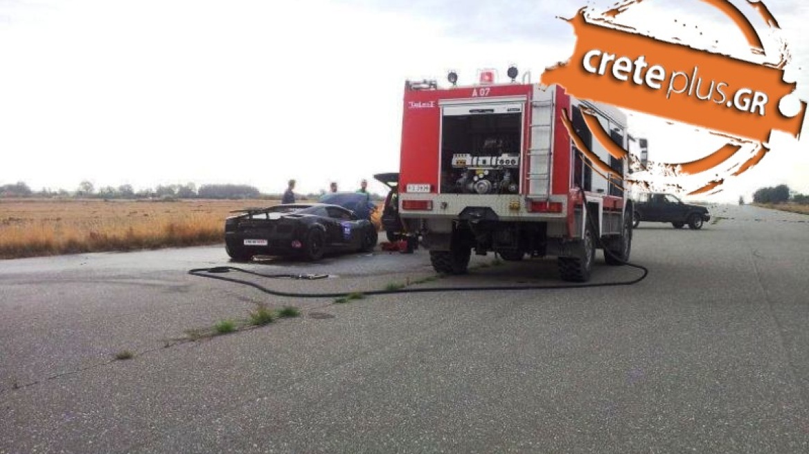 Βίντεο: Στις φλόγες Lamborghini που πήγαινε με 298 χλμ/ώρα! 