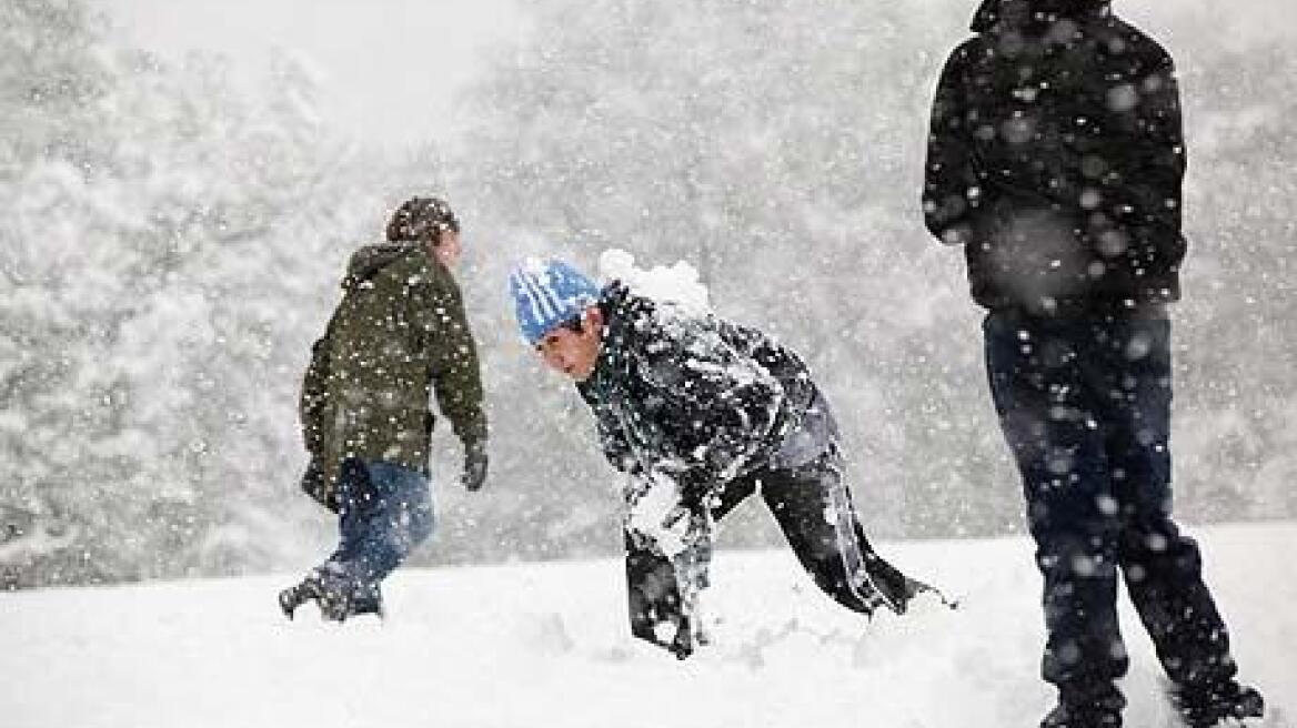 Με χιόνια κάνει ποδαρικό ο Δεκέμβριος