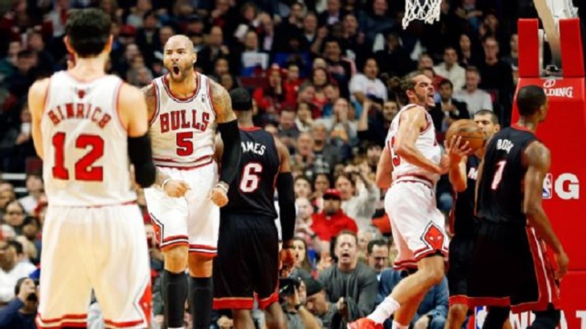 NBA: Οι Μπουλς «κάρφωσαν» τους πρωταθλητές Χιτ με 107-87