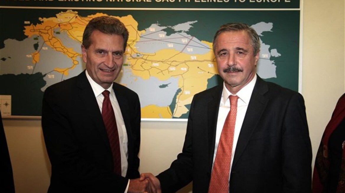 Έτινγκερ: Στόχος μας η ένταξη της Ελλάδας στην ευρωπαϊκή αγορά ενέργειας