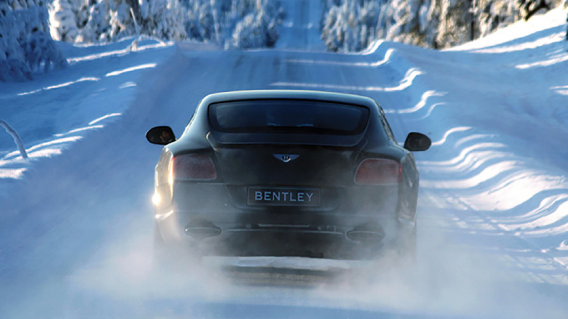 Μαθήματα στον πάγο με την Bentley (vid)