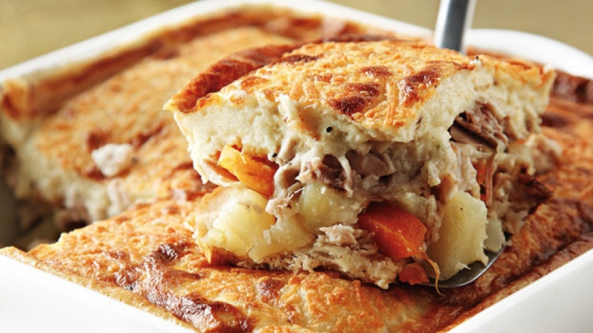 Χριστουγεννιάτικη κοτόπιτα χωρίς φύλλο