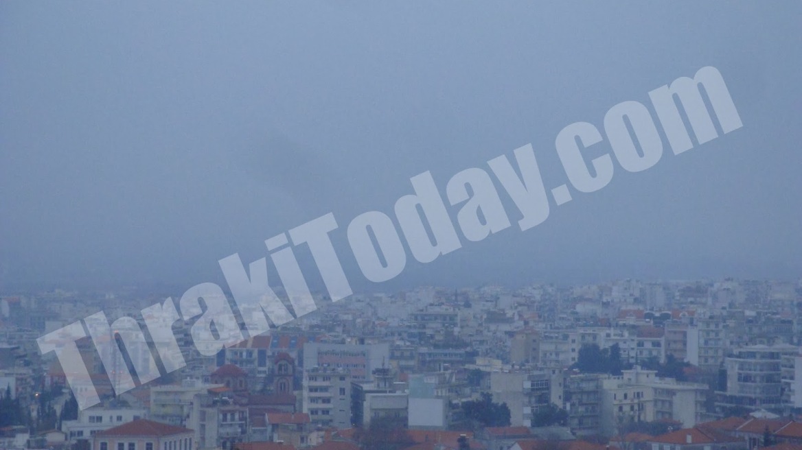 Βίντεο: «Πνιγμένη» στην αιθαλομίχλη η Ξάνθη 