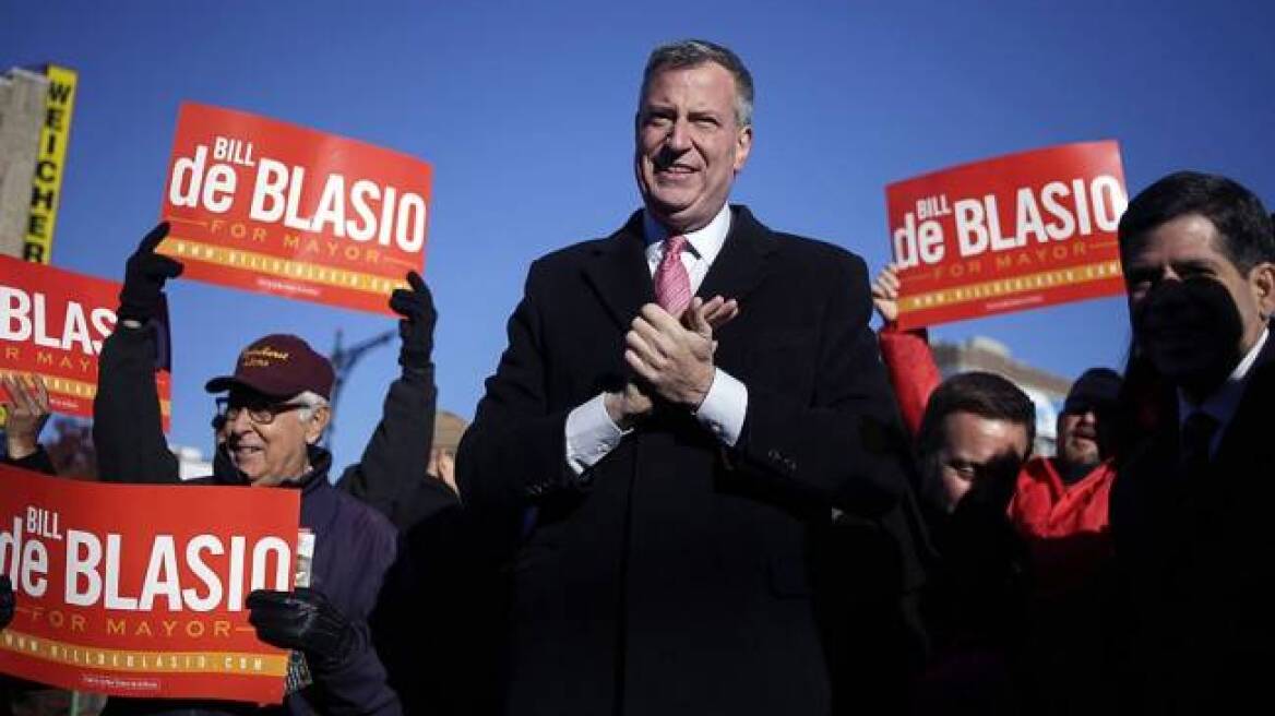 ΗΠΑ: Ο Μπιλ ντε Μπλάζιο ορκίστηκε δήμαρχος της Νέας Υόρκης