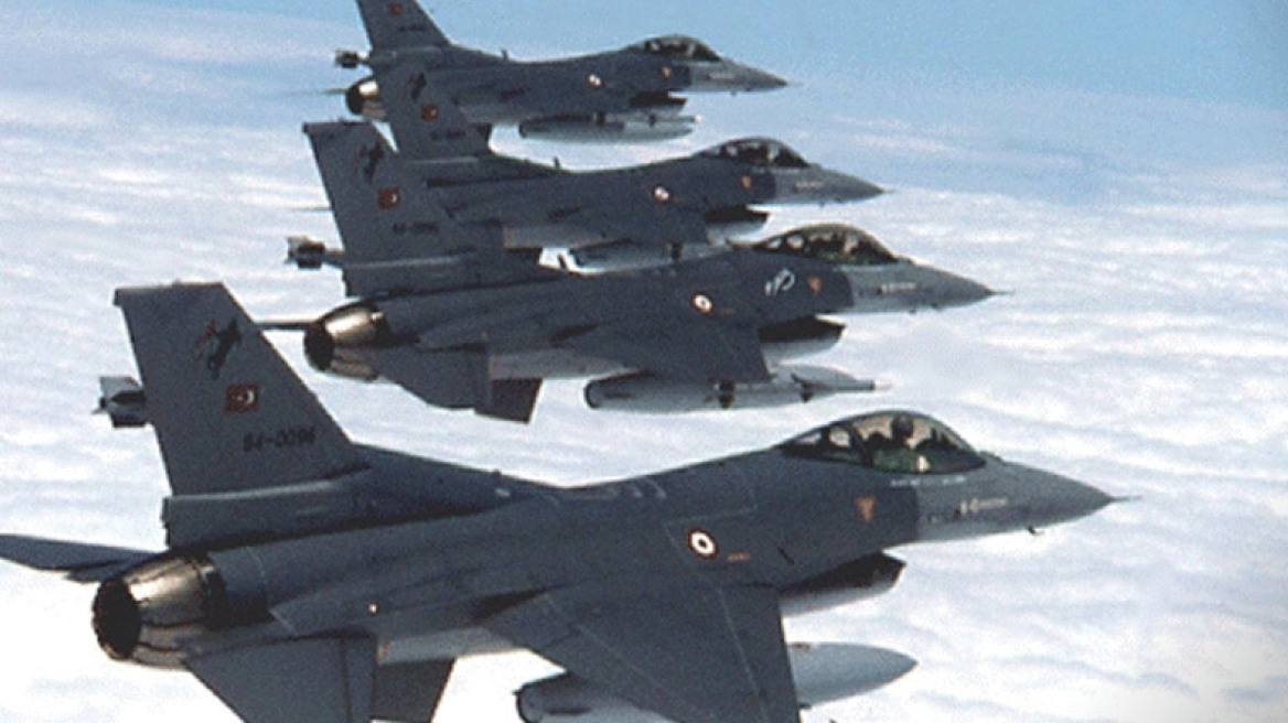 Έξι τουρκικά F-16 πέταξαν πάνω από τη νησίδα Ανθρωποφάγοι