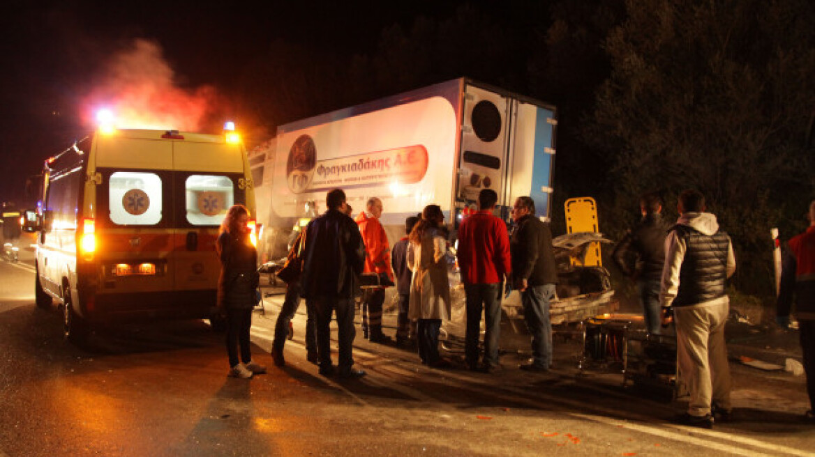 Δύο νεκροί σε τροχαίο στην Κρήτη