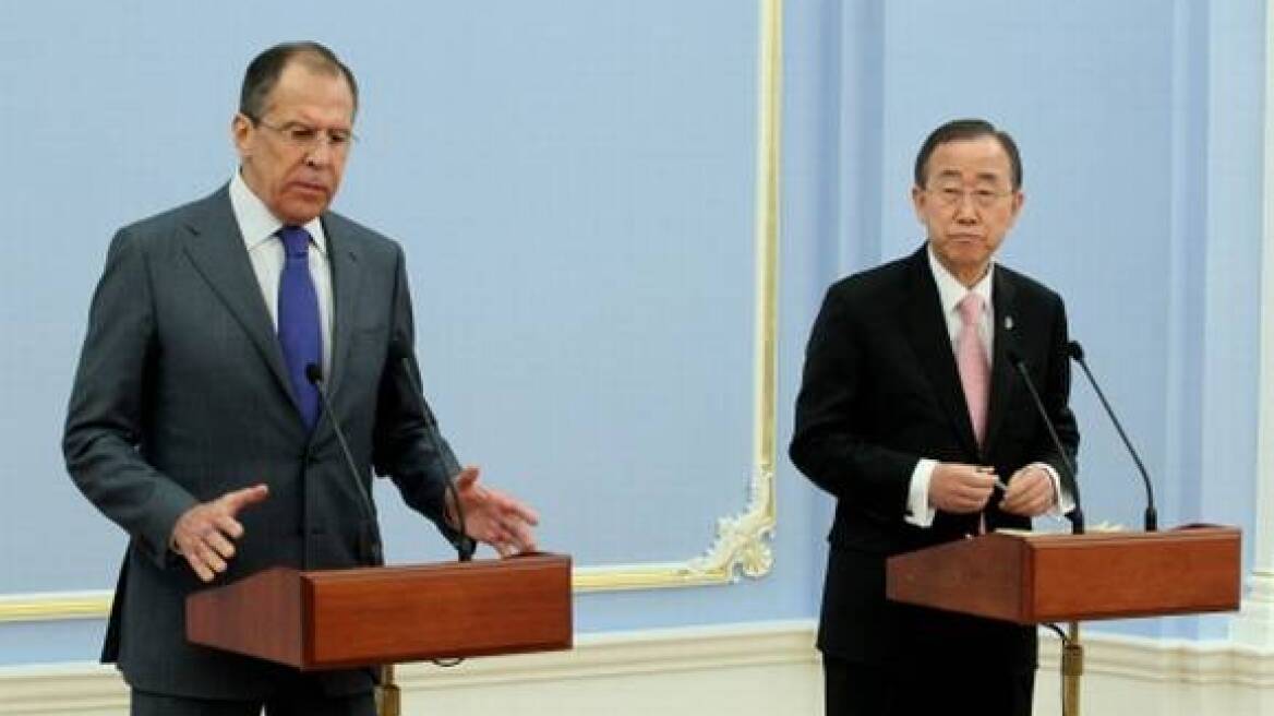 Συνομιλίες Σεργκέι Λαβρόφ και Μπαν Κι Mουν για την Ουκρανία