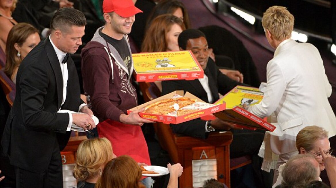 Όσκαρ 2014: Μόνο 150 δολάρια το φιλοδώρημα του πιτσαδόρου από τους σταρ του Χόλιγουντ