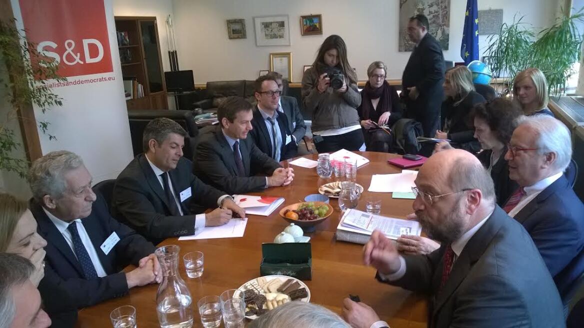 Συνάντηση  Κουβέλη με Σούλτς και Σβόμποντα