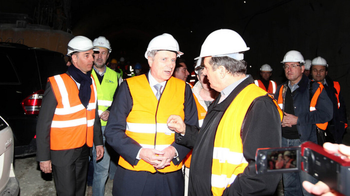 Ο Ράιχενμπαχ επιθεώρησε τα έργα στα Τέμπη