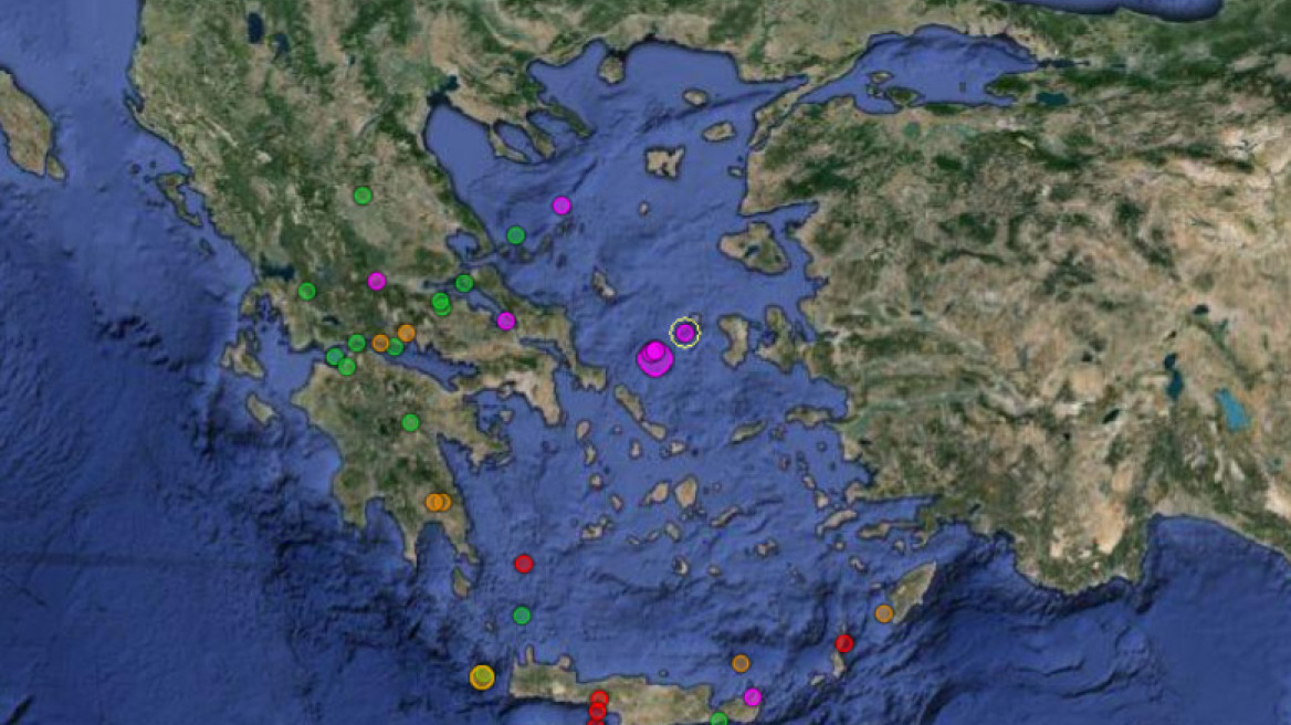 Ισχυρός σεισμός 4,8 Ρίχτερ μεταξύ Εύβοιας και Χίου 