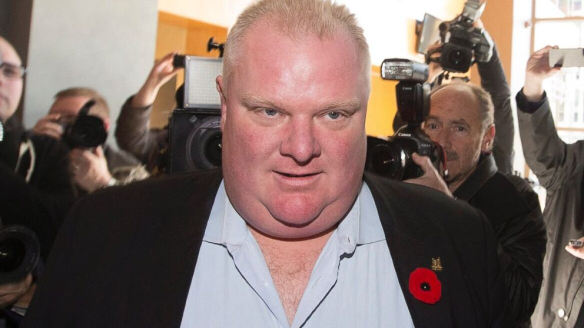 Πάλι έπιασαν με ναρκωτικά τον δήμαρχο του Τορόντο - Μπαίνει σε κέντρο απεξάρτησης