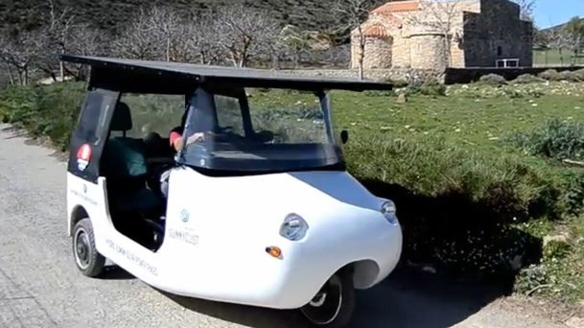 Βίντεο: Ηλιακό αυτοκίνητο κόβει... βόλτες στην Κρήτη!