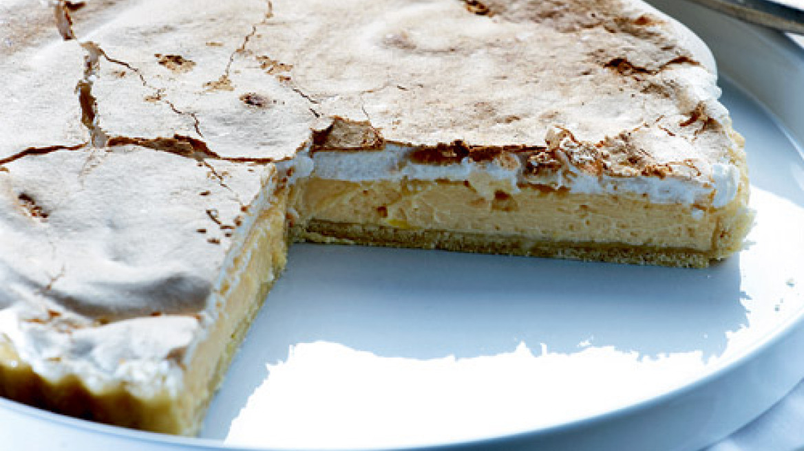 Τάρτα λεµονιού µε µαρέγκα 