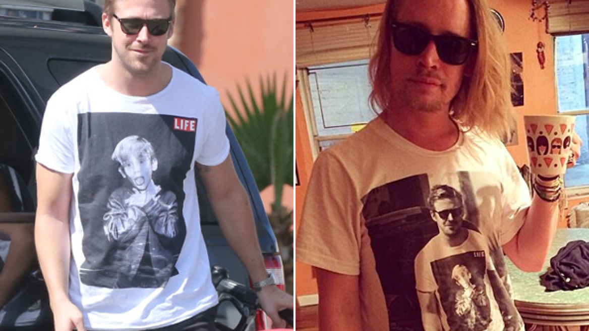 Ryan Gosling – Macaulay Culkin: Το παιχνίδι με το...T-shirt!