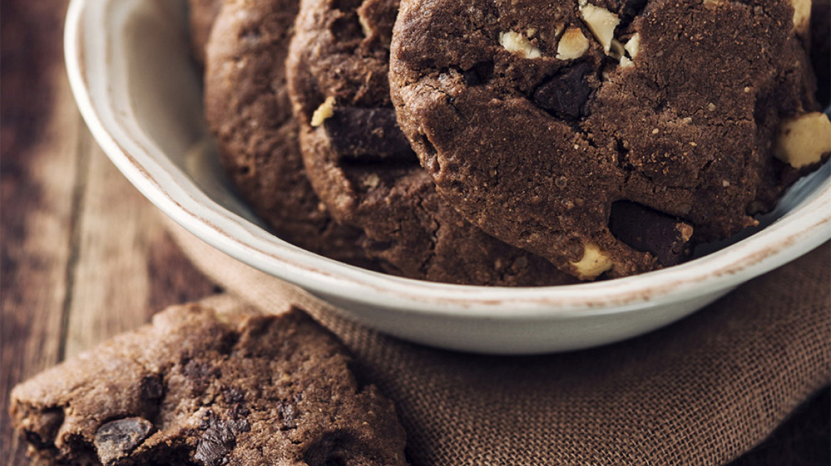 Cookies σοκολάτας με φουντούκια