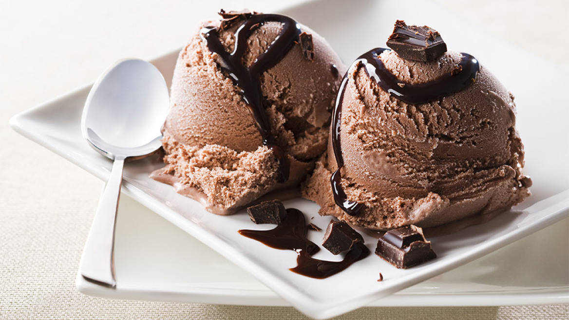 Frozen yogurt με σοκολάτα