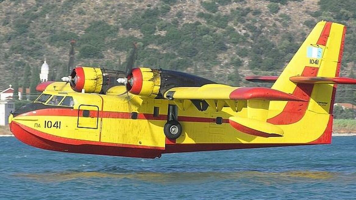 Canadair «έμεινε» από κινητήρα ανοιχτά της Αμαρύνθου
