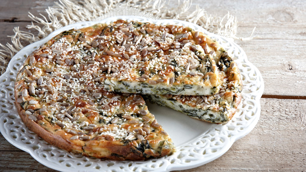 Βλιτόπιτα γυμνή με φέτα